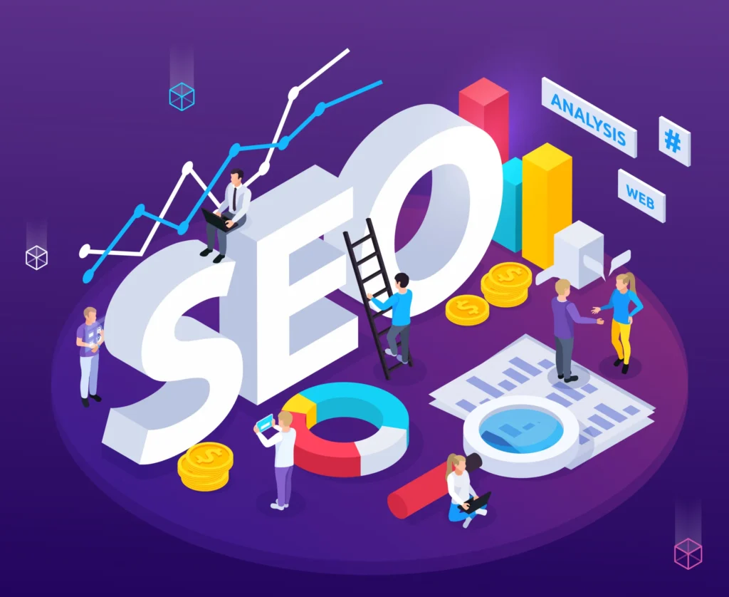 SEO Specialist analyzing website performance and keyword strategy