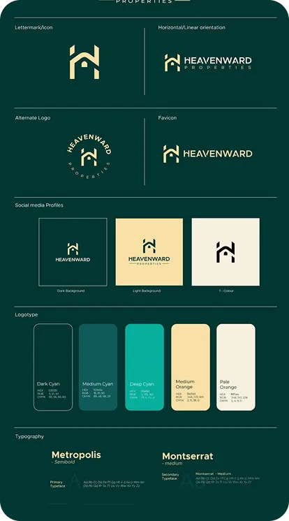 Brand identity design showcasing logo, typography, and color palette for Digital Growth Solutions for Businesses